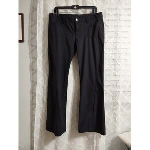 Athleta Black Straight Leg Cargo Pants Women Size 12 Petite Outdoor Casual